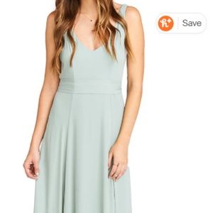 Jen Maxi Gown SHOW ME YOUR MUMU in Silver Sage